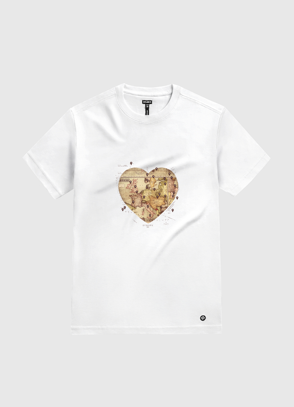 Love to Travel White Gold T-Shirt