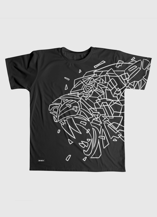 Geometric Sabertooth Men Graphic T-Shirt