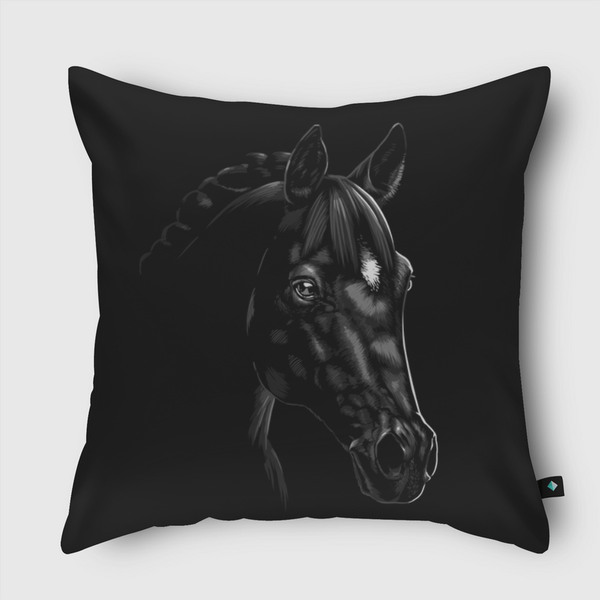 Beautiful Arabian horse Throw Pillow
