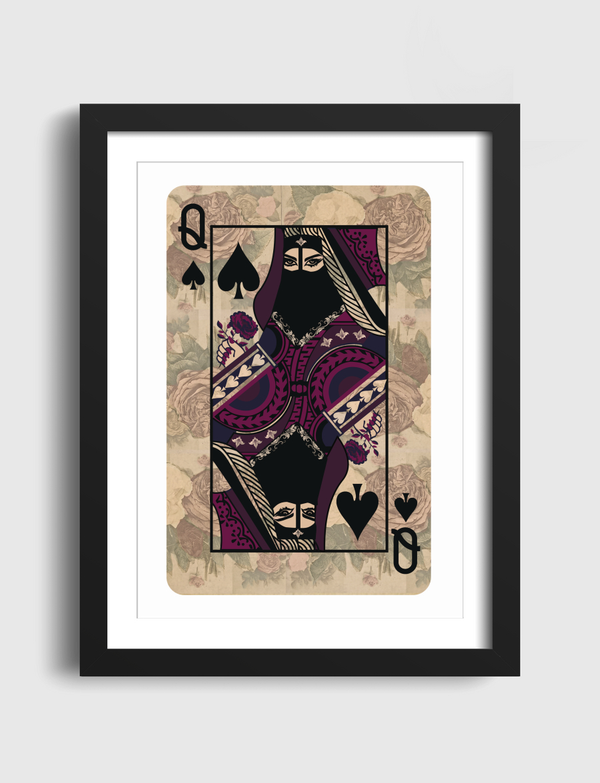 ARAB QUEEN OF SPADES Artframe