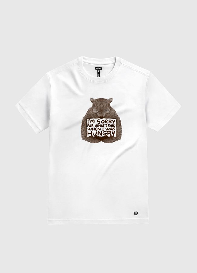 I'm Sorry For What I Said When I Was Hungry - White Gold T-Shirt