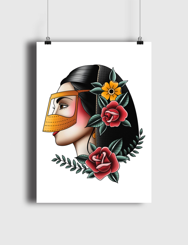 Battoulah n' Flowers Poster