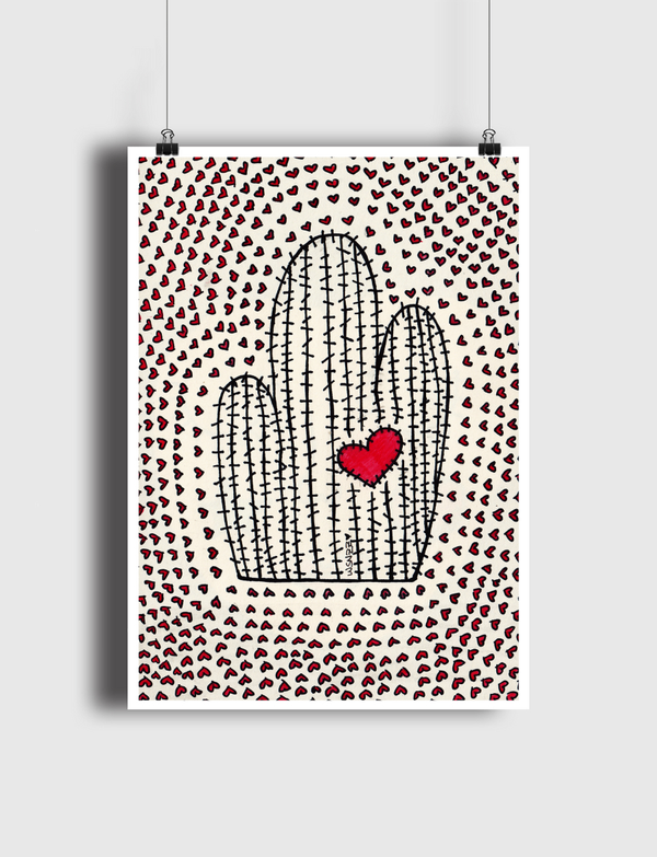 Cactus love Poster