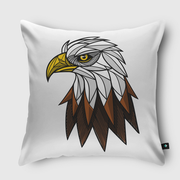 Tattoo Eagle Throw Pillow