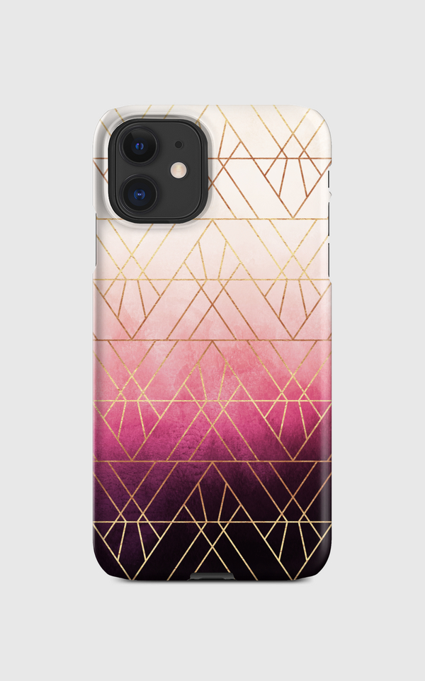 Pink Ombre Triangles Regular Case