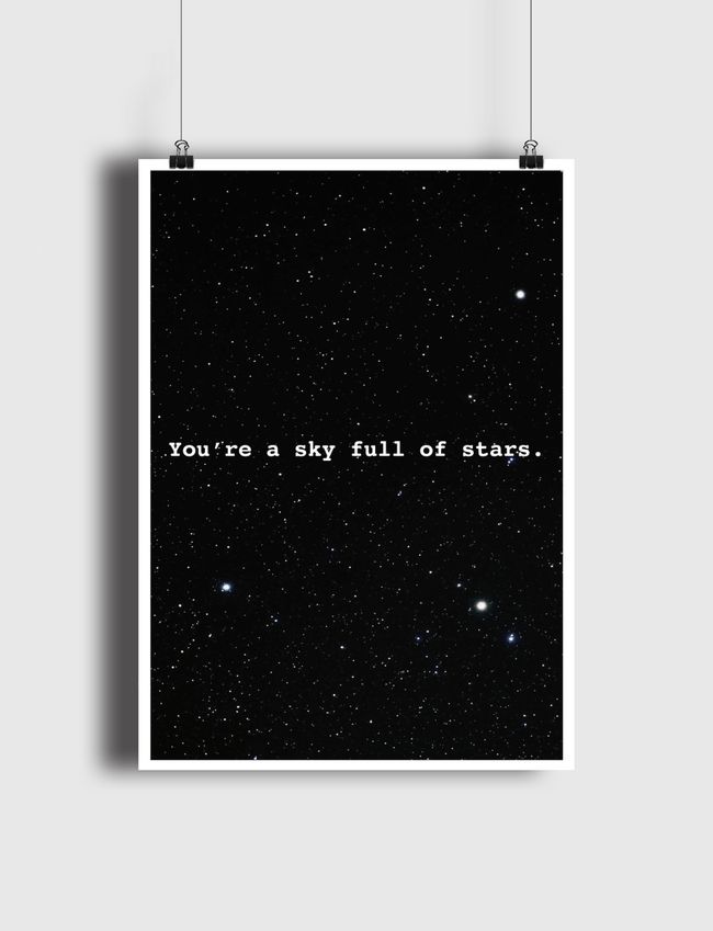 Sky full of stars  - Poster
