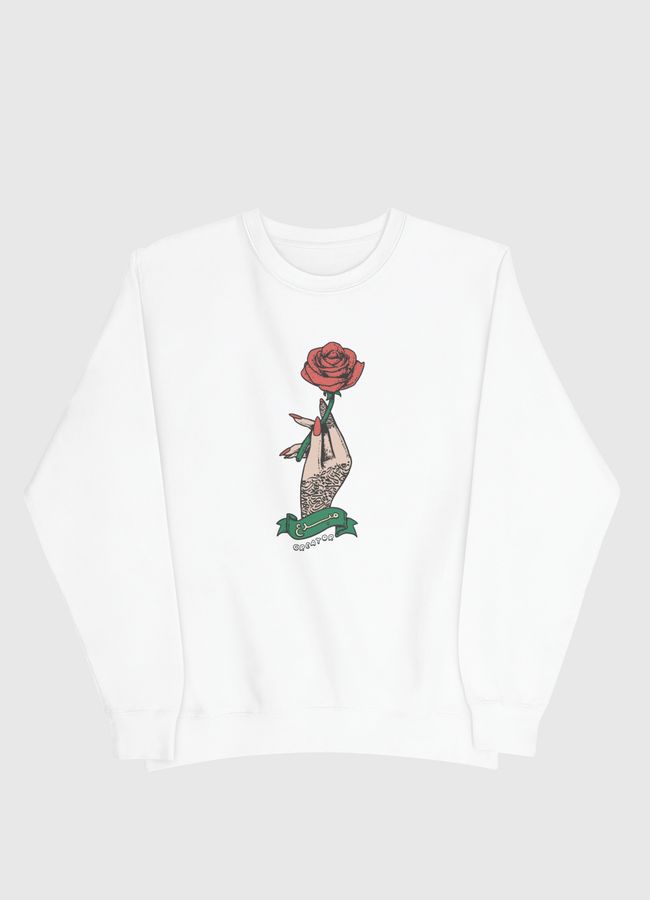 Calligraphy & Roses - Men Sweatshirt