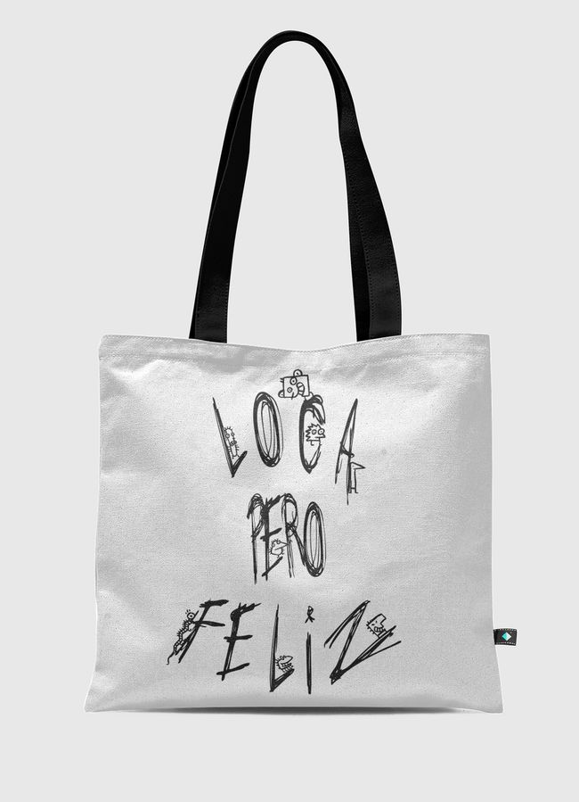 crazy but happy - Tote Bag