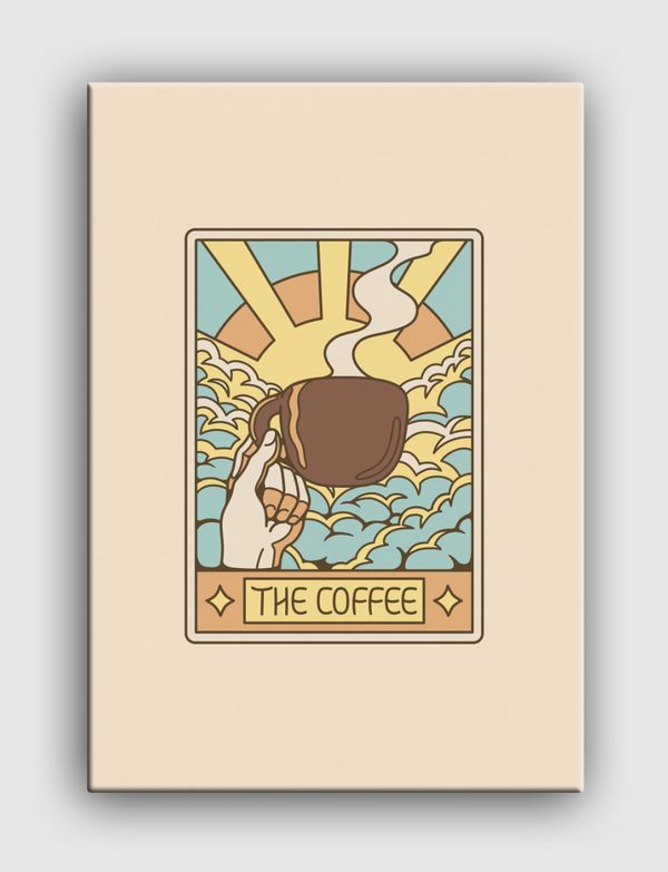 The Coffee Tarot Card Canvas