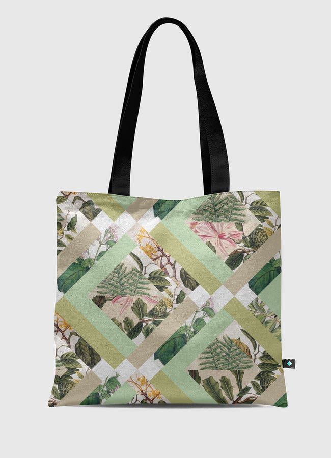 Cubed Botanical Florals - Tote Bag