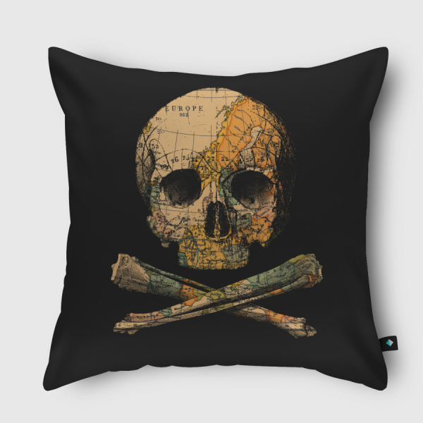 Treasure Map Throw Pillow