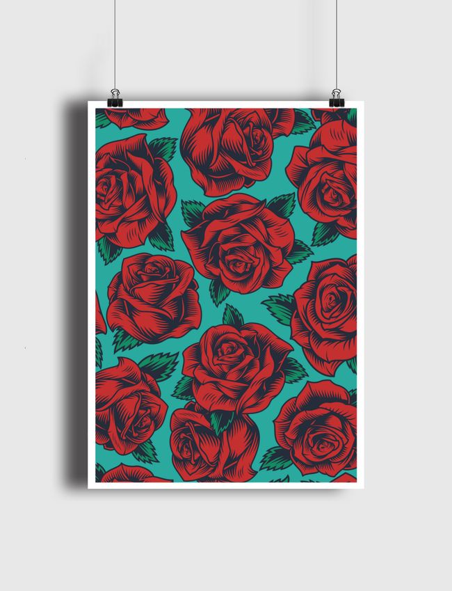 Floral Background Gifts - Poster