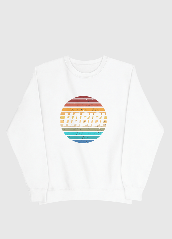 habibi retro sunset  Men Sweatshirt