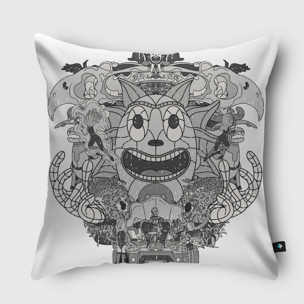 Retro Rick Throw Pillow