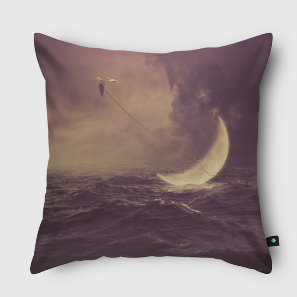 Savior of the moon Throw Pillow