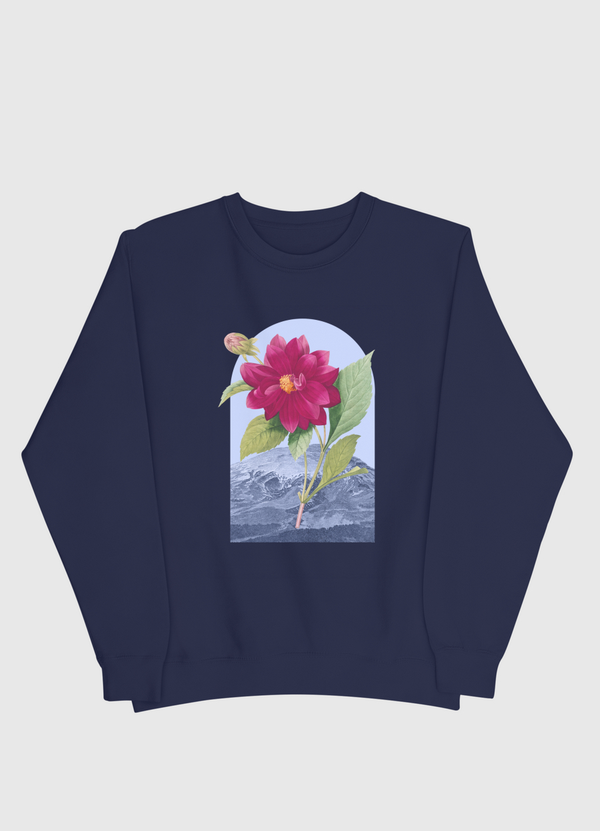 Floral Landscape Dahlia Men Sweatshirt