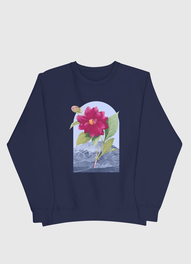 Floral Landscape Dahlia - Men Sweatshirt