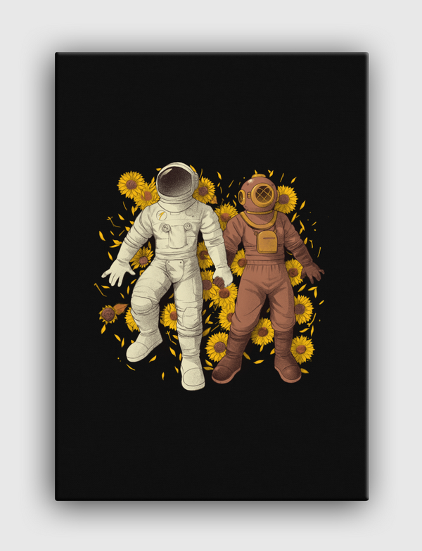 Astronaut Scuba Diving Canvas