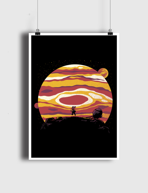 Explore Space Moon Poster