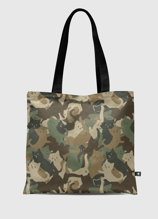Camouflage Cat Army - Tote Bag
