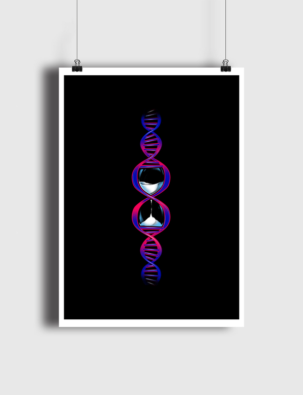Altered DNA Carbon Poster