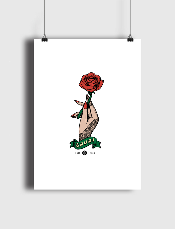 Henna and Roses Poster