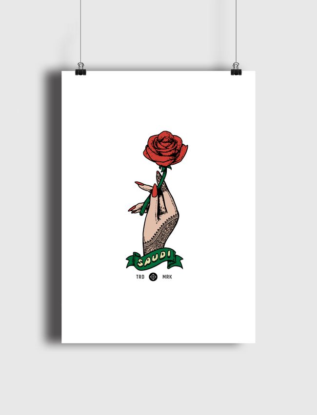 Henna and Roses - Poster