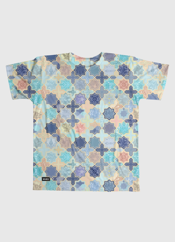Blush & Blue Geometric Men Graphic T-Shirt