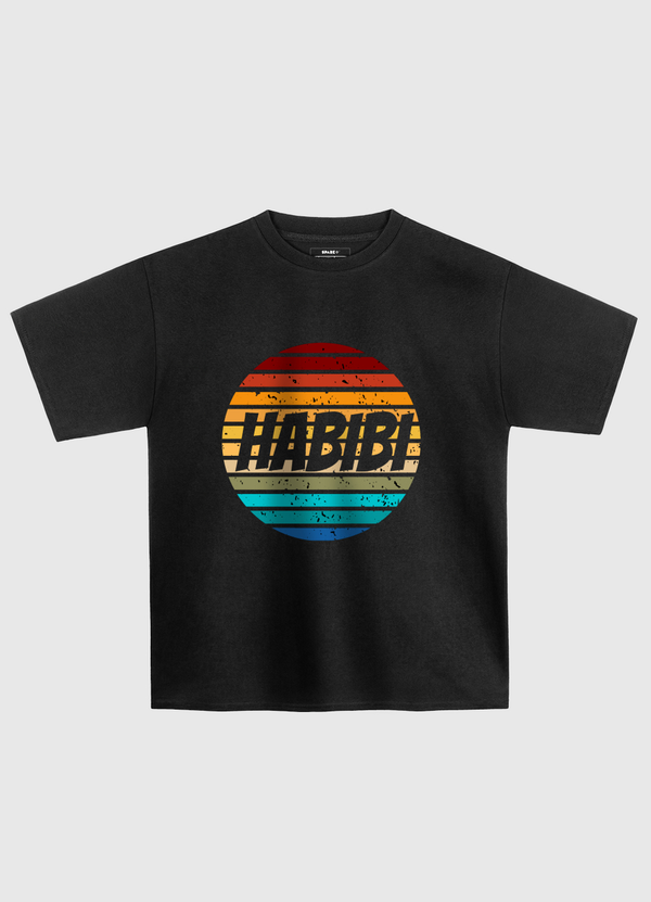 habibi retro sunset  Oversized T-Shirt