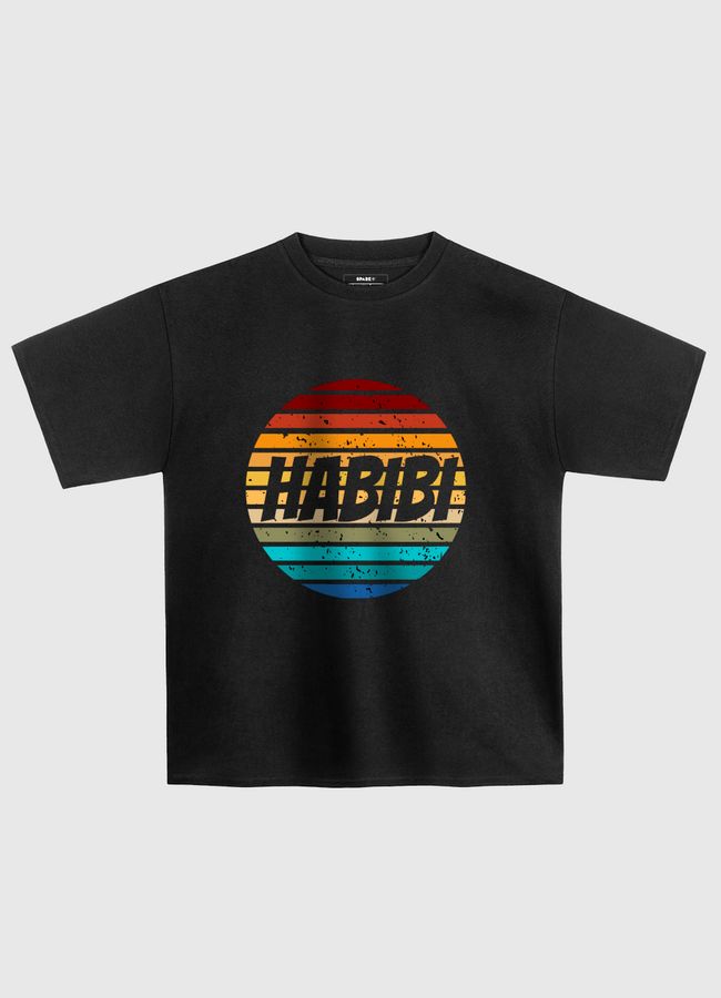 habibi retro sunset  - Oversized T-Shirt