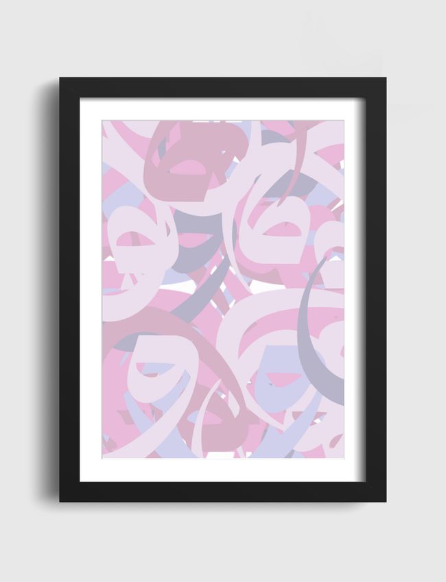 calligraphy pink - Artframe