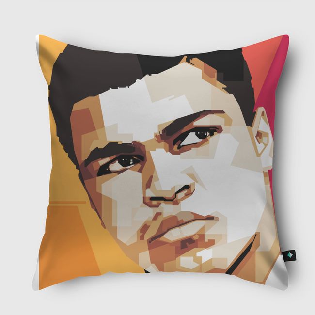 the legend mohammed ali  - Throw Pillow