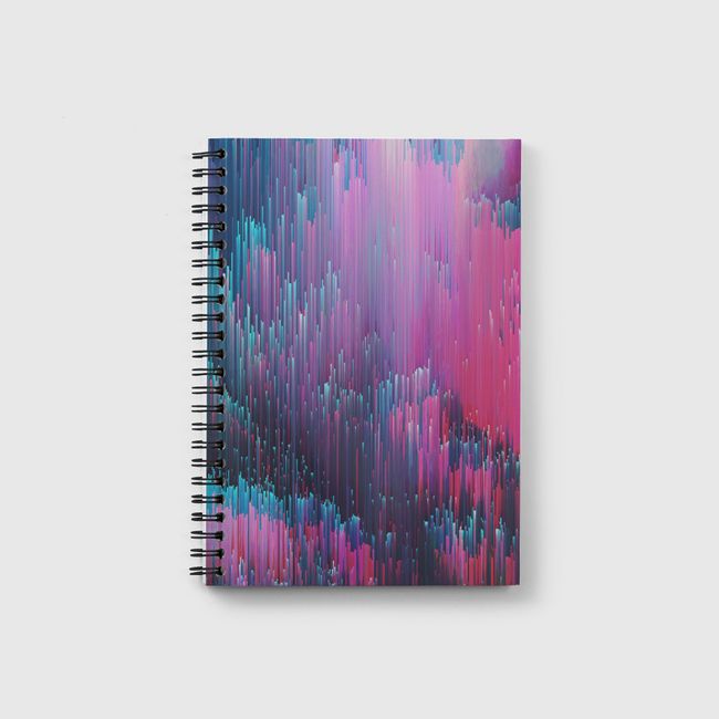 Pink and blue glitches - Notebook