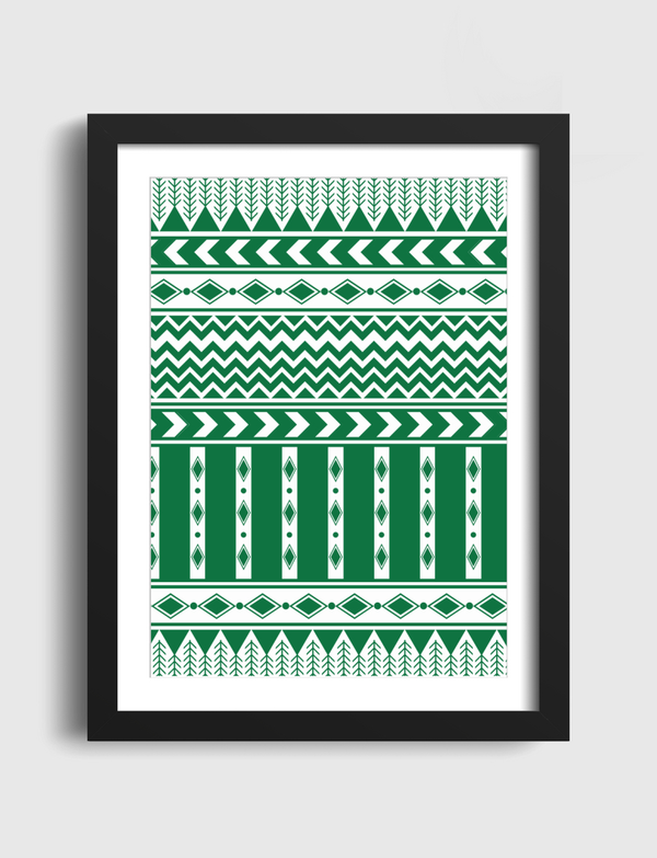 Asir Green Pattern Artframe