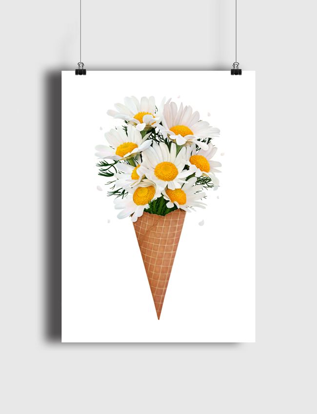 Ice cream with chamomile - Poster