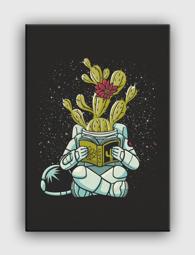 Astronaut Cactus Succulent - Canvas