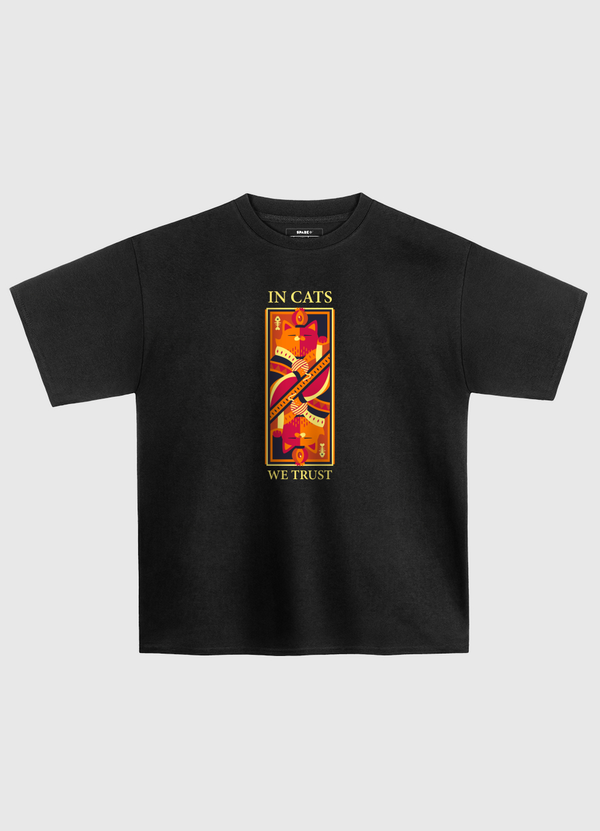In Cats We Trust Oversized T-Shirt
