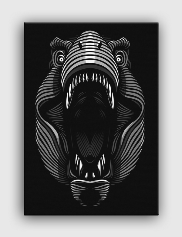 T-Rex lines Canvas