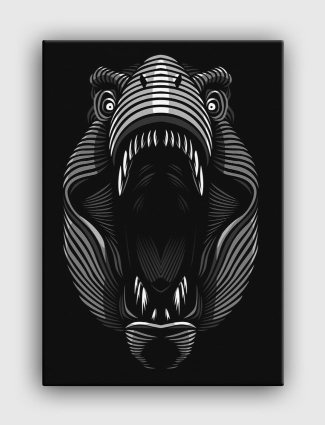 T-Rex lines - Canvas