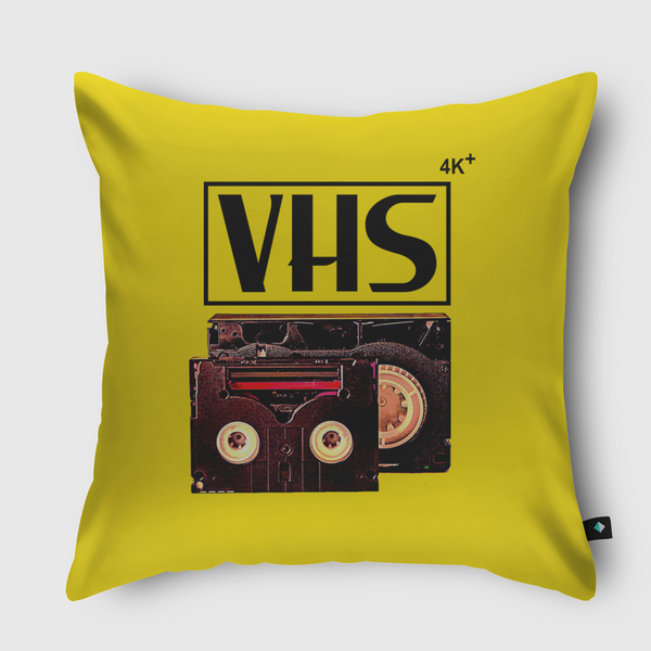 VHS 4K Throw Pillow