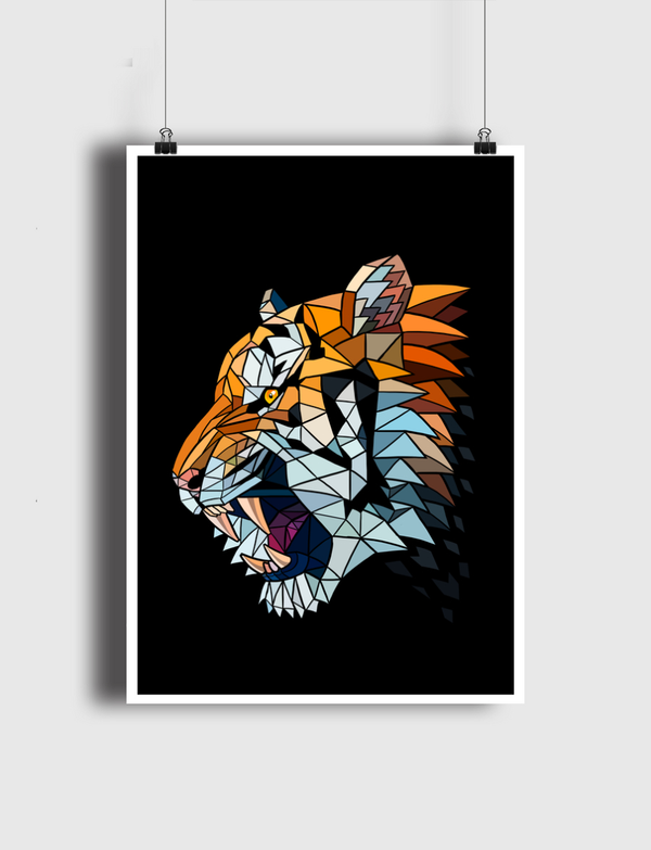 Tiger Glass Poster