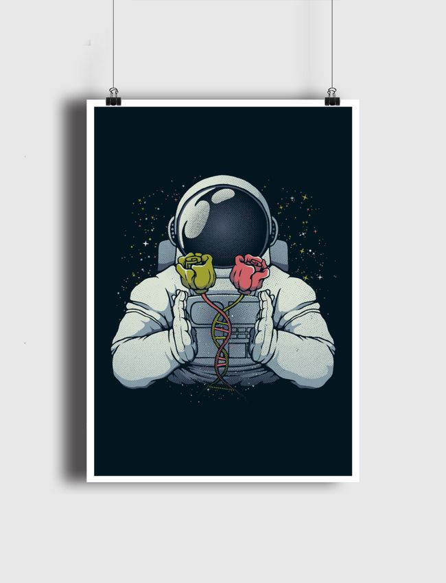 Science Astronaut DNA - Poster