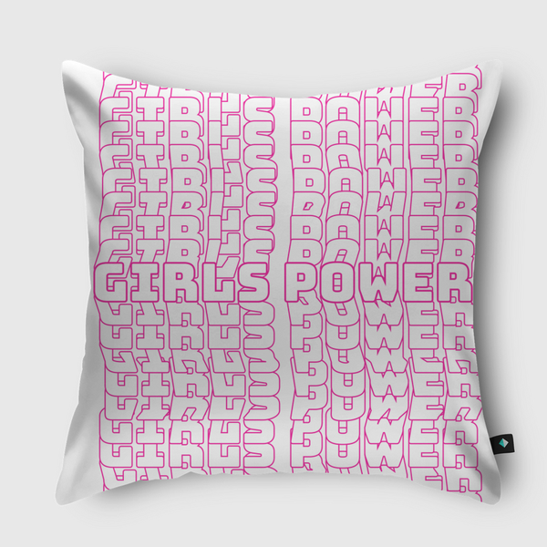 GIRLS POWER Throw Pillow