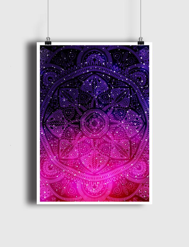 Galaxy Mandala 001 - Poster