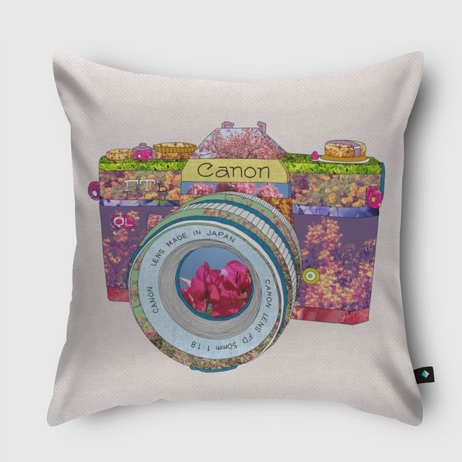 Floral Can0n - Throw Pillow