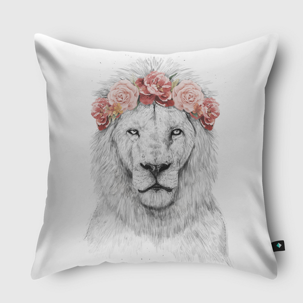 Festival lion Throw Pillow