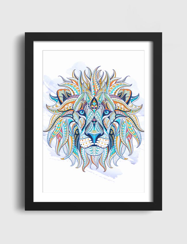 Ethnic  Blue Lion - Artframe