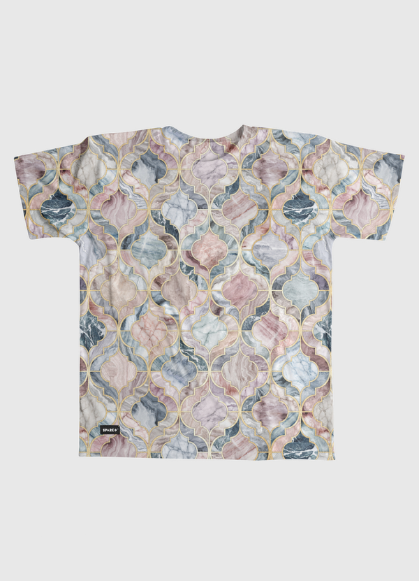 Marble Moroccan Tiles Men Graphic T-Shirt