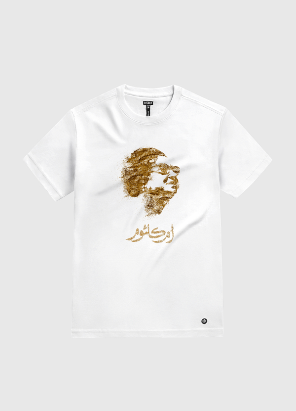 Golden UMKALTHOUM White Gold T-Shirt