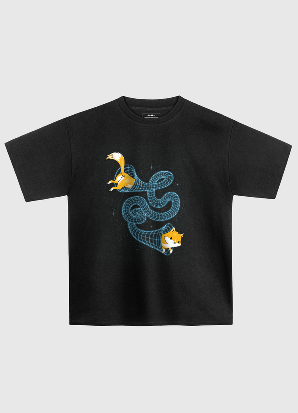 Wormhole Cat Oversized T-Shirt